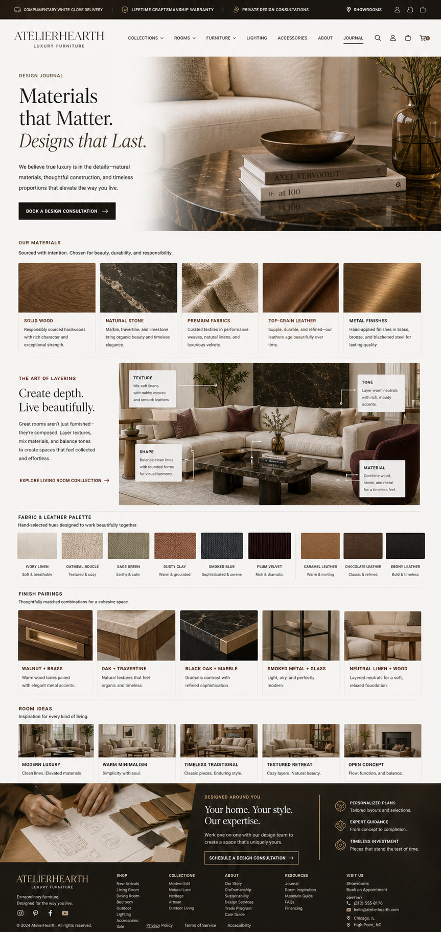 Atelier Hearth interior styling detail